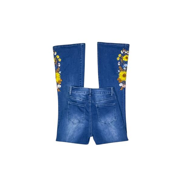 Telepatía Embroidered Flare Jeans - Women's Size 5/27 - Picture 5 of 9
